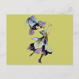 Elizabeth Gordon Iris Flower Fairy Briefkaart