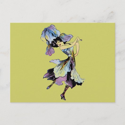 Elizabeth Gordon Iris Flower Fairy Briefkaart (Voorkant)