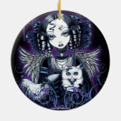 "Elizabeth" Gothic Victoriaans Angel Ornament (Achterkant)