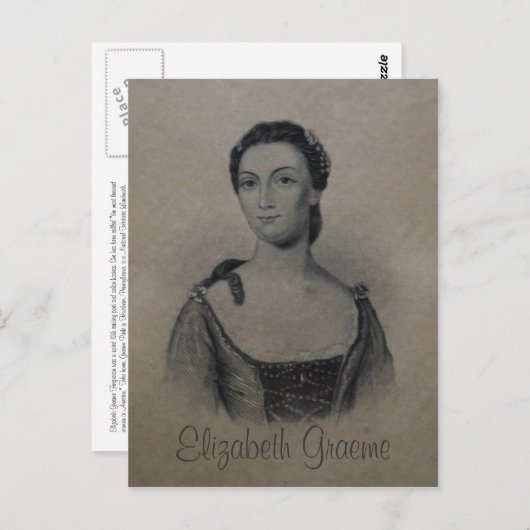 Elizabeth Graeme Fergusson II Briefkaart (Voorkant / Achterkant)