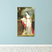 Elizabeth Gunning, Duchess van Hamilton en Duchess Canvas Afdruk (Insitu (Houten vloer))