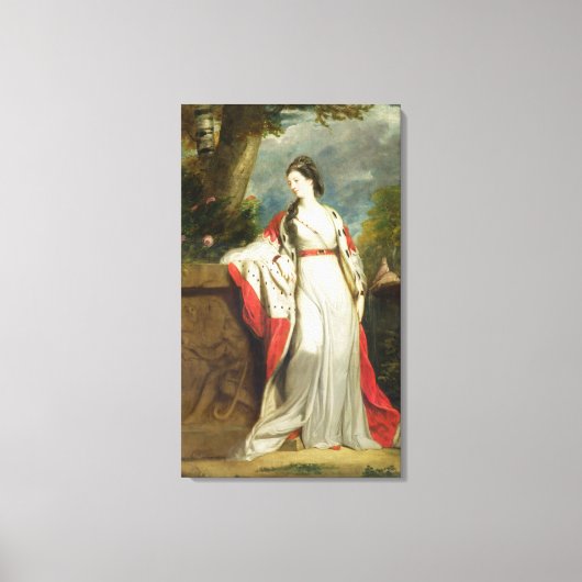 Elizabeth Gunning, Duchess van Hamilton en Duchess Canvas Afdruk (Voorkant)