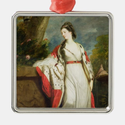 Elizabeth Gunning, Duchess van Hamilton en Duchess Metalen Ornament (Voorkant)