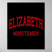Elizabeth High School Hs Elizabeth Nj Retro  Poster (Voorkant)