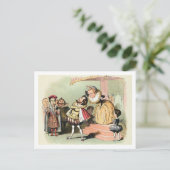 Elizabeth I (1533-1603): met Robert Devereux, twee Briefkaart (Staand voorkant)