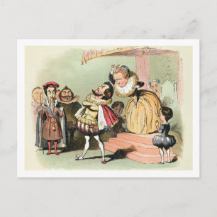 Elizabeth I (1533-1603): met Robert Devereux, twee Briefkaart