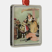 Elizabeth I (1533-1603): met Robert Devereux, twee Metalen Ornament (Rechts)