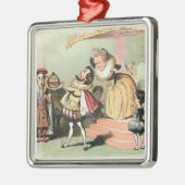 Elizabeth I (1533-1603): met Robert Devereux, twee Metalen Ornament (Links)