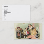 Elizabeth I (1533-1603): met Robert Devereux, twee Visitekaartje (Voorkant / Achterkant)