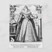 Elizabeth I 1596 Briefkaart (Voorkant)
