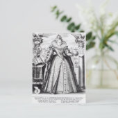 Elizabeth I 1596 Briefkaart (Staand voorkant)