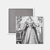 Elizabeth I 1596 Magneet (Voorkant / Achterkant)