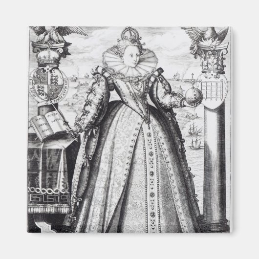 Elizabeth I 1596 Magneet (Voorkant)