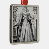 Elizabeth I 1596 Metalen Ornament (Rechts)
