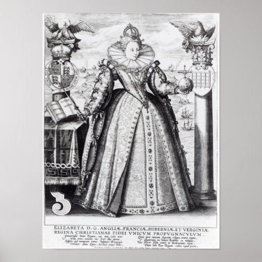 Elizabeth I 1596 Poster (Voorkant)