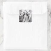 Elizabeth I 1596 Vierkante Sticker (Tas)