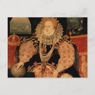 Elizabeth I, Armada portret, c.1588 Briefkaart