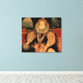 Elizabeth I, Armada portret, c.1588 Canvas Afdruk (Insitu (Houten vloer))