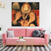 Elizabeth I, Armada portret, c.1588 Canvas Afdruk (Insitu (Woonkamer))