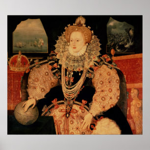 Elizabeth I, Armada portret, c.1588 Poster