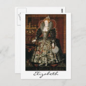 Elizabeth I Briefkaart (Voorkant / Achterkant)