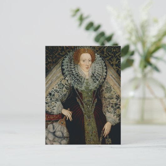 Elizabeth I, c.1585-90 Briefkaart (Staand voorkant)