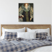 Elizabeth I, c.1585-90 Canvas Afdruk (Insitu (Slaapkamer))
