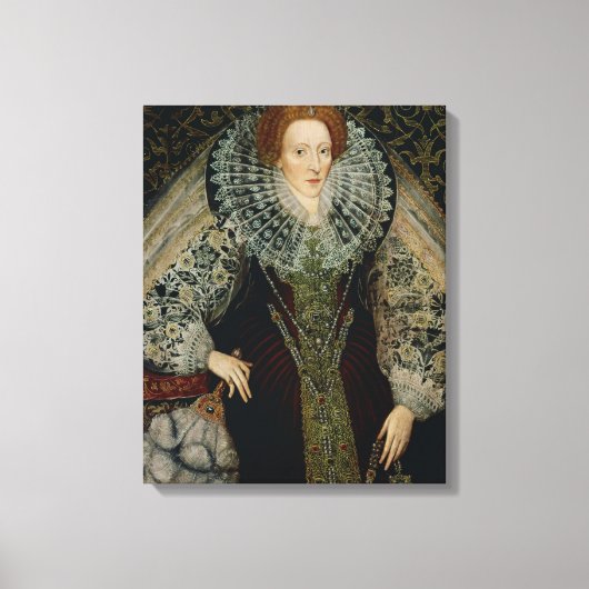 Elizabeth I, c.1585-90 Canvas Afdruk (Voorkant)