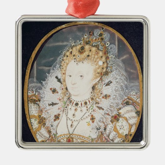 Elizabeth I, c.1595-1600 Metalen Ornament (Voorkant)