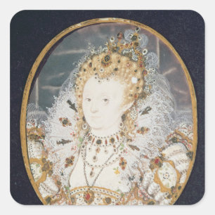 Elizabeth I, c.1595-1600 Vierkante Sticker