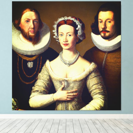 Elizabeth I champions Canvas Afdruk (Insitu (Houten vloer))