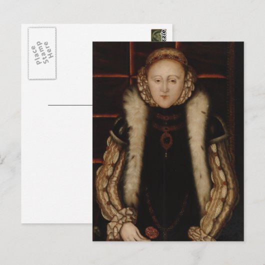 Elizabeth I Circa 1560 Briefkaart (Voorkant / Achterkant)