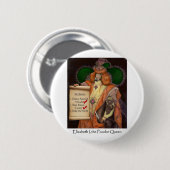 Elizabeth I, de Button van Poodkoningin 2" (Voorkant /achterkant)