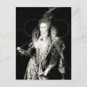Elizabeth I, getekend door W.Derby en gegraveerd d Briefkaart (Voorkant)