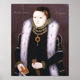 ELIZABETH I, KEEN VAN ENGLAND (CLOPTON PORTRAIT) POSTER