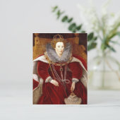 Elizabeth I Red Robes Briefkaart (Staand voorkant)