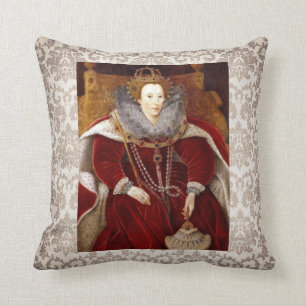 Elizabeth I Red Robes Kussen
