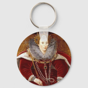 Elizabeth I Red Robes Sleutelhanger