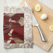 Elizabeth I Red Robes Theedoek (Quarter Fold)