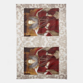 Elizabeth I Red Robes Theedoek (Verticaal)