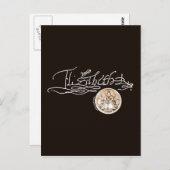 Elizabeth I Signature (Versie 1) Briefkaart (Voorkant / Achterkant)