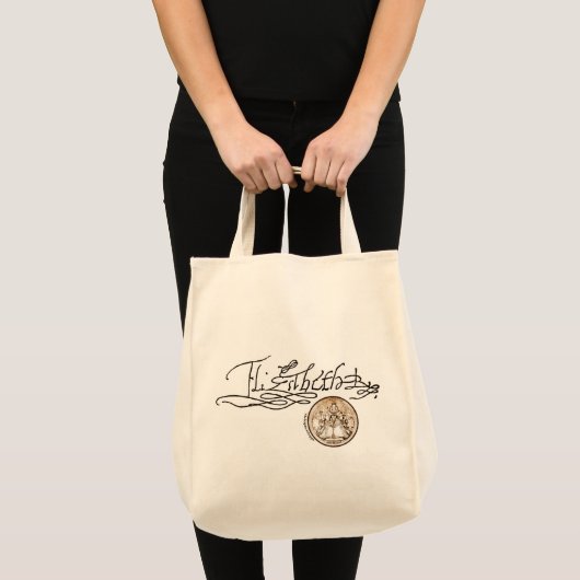 Elizabeth I Signature (Versie 1) Tote Bag (Voorkant (product))