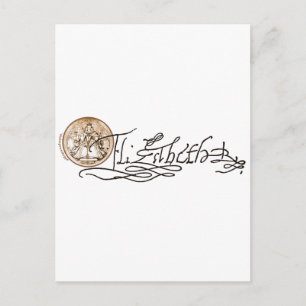Elizabeth I Signature (Versie 2) Briefkaart