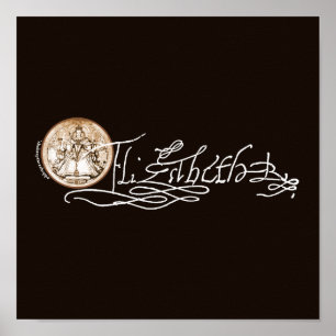Elizabeth I Signature (Versie 2) Poster