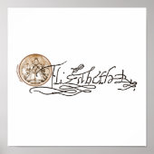 Elizabeth I Signature (Versie 2) Poster (Voorkant)