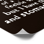 Elizabeth I Tilbury Quote Poster (Hoek)