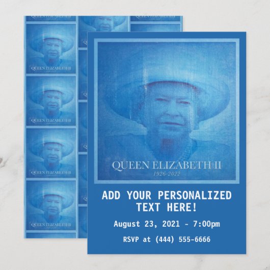 Elizabeth II 1926-2022 Kaart (Voorkant / Achterkant)