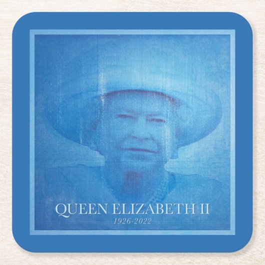 Elizabeth II 1926-2022 Kartonnen Onderzetters (Voorkant)