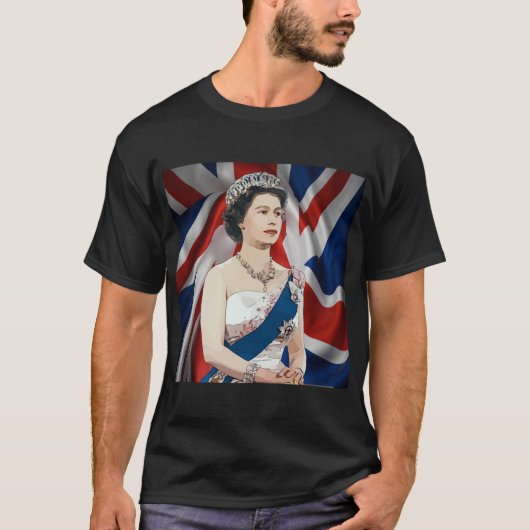 Elizabeth ii elizabeth2 koningin t-shirt (Voorkant)