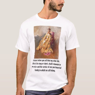 Elizabeth II, ik verklaar voor jullie dat mijn... T-shirt